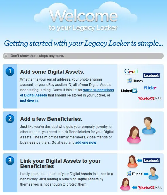 Legacy Locker, il tuo testamento online