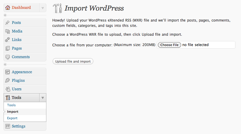 wordpress-org-import-upload-file