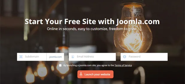 Joomla.com per creare il proprio sito