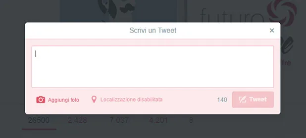 Tweet da 140 caratteri